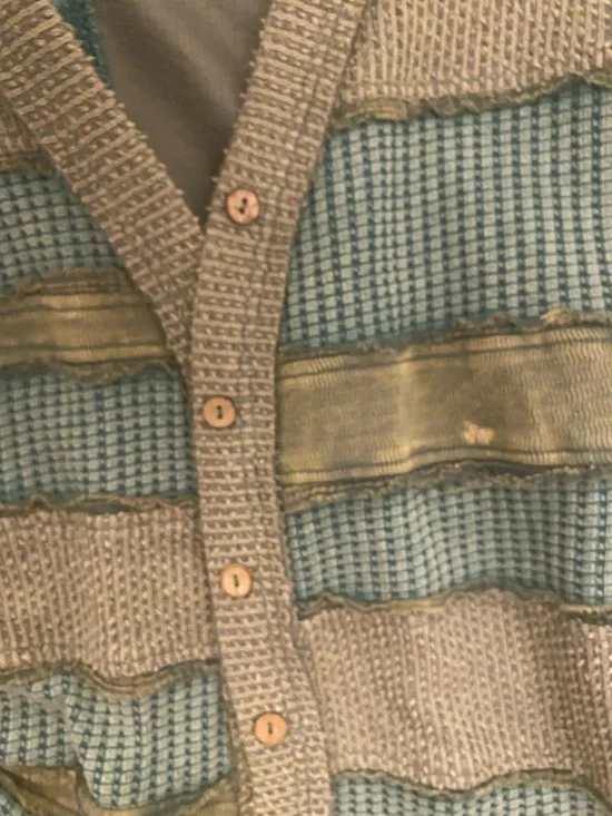 Oli & Hali Teal and Sage Knit Cardigan - Picture 3 of 4